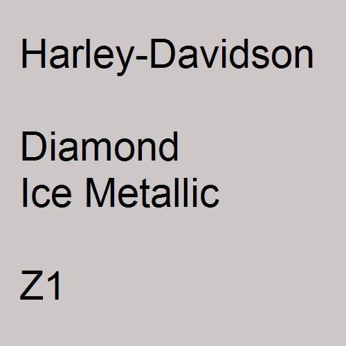 Harley-Davidson, Diamond Ice Metallic, Z1.